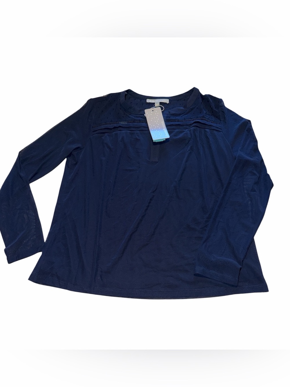 Daniel‎ Rainn Wrenna Mesh Split knit top